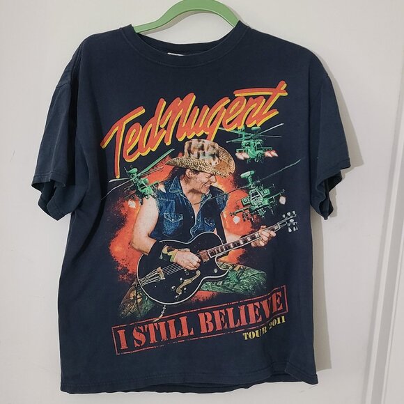 Ted Nugent I Still Believe Tour 2011 Graphic Concert Shirt Adult Large Black - Picture 1 of 4
